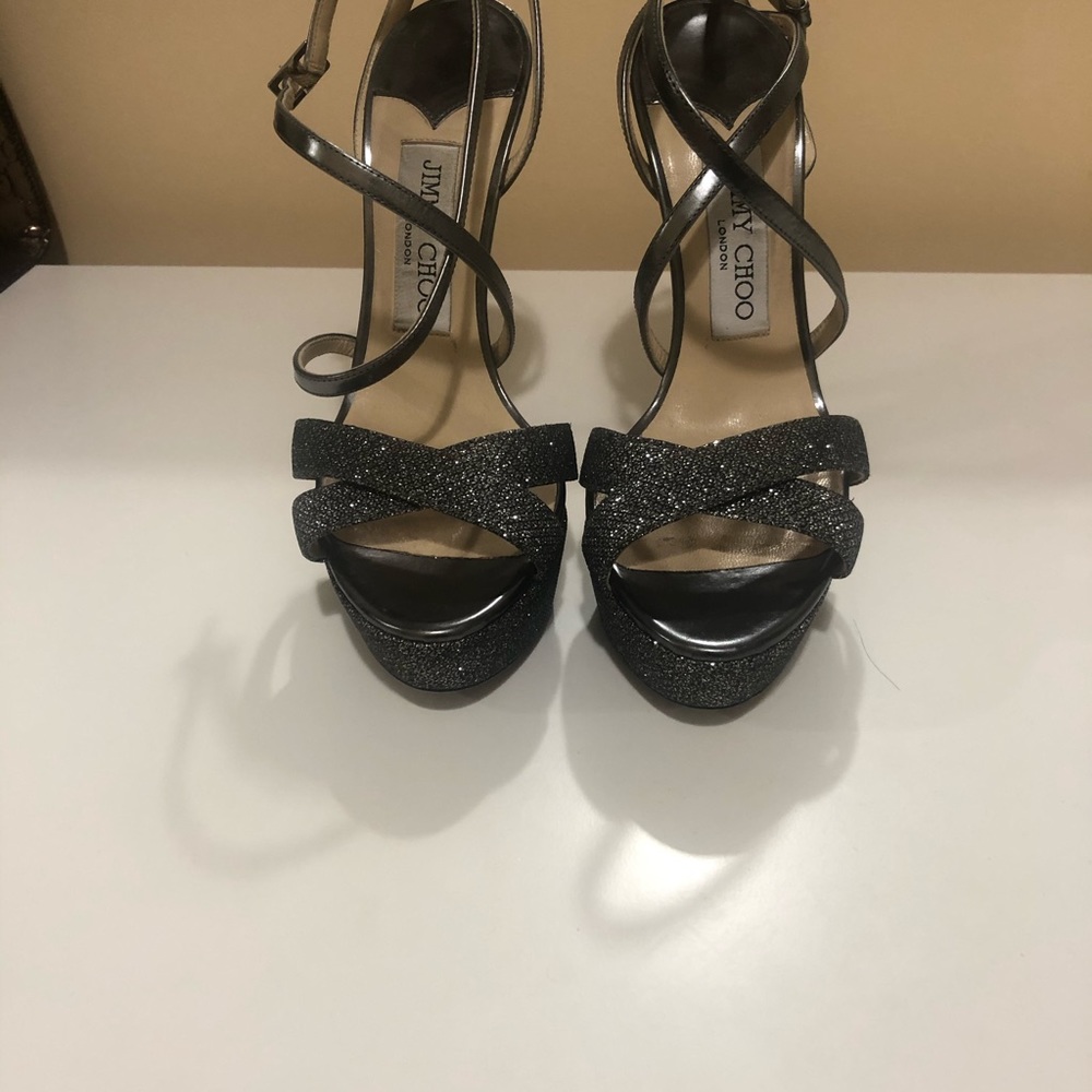 Jimmy Choo Silver Sandals